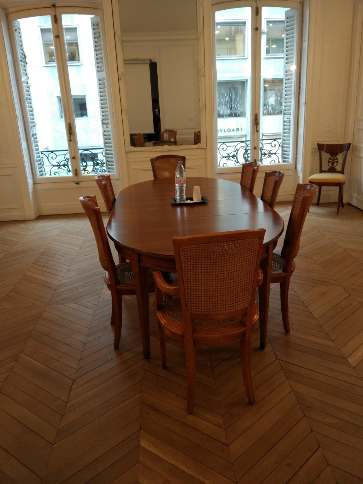 The meeting room where the interview took place.